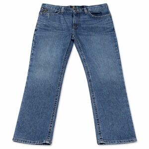 Ariat Rebar Men's Work Jeans 36x30 Straight Leg Denim Workwear Blue M7